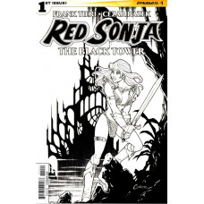 Red Sonja The Black Tower #1 - Black and White Cover